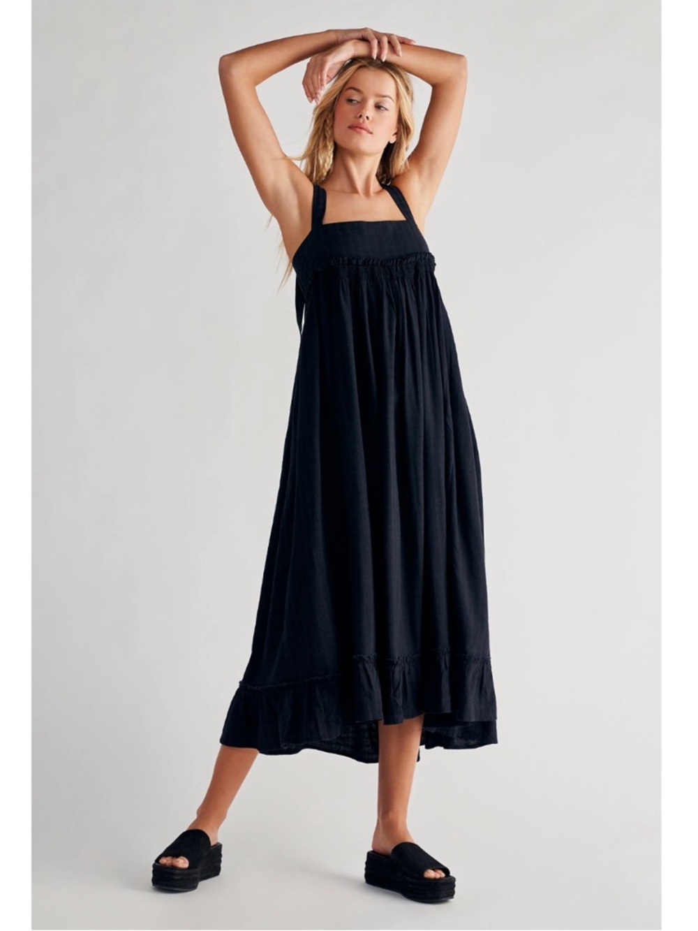 Free People Gretchen Pinafore Convertible Dress